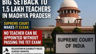 MP Teacher TET Exam: मध्यप्रदेश के 1.5 लाख शिक्षकों को सुप्रीम कोर्ट से झटका, करना ही होगा TET परीक्षा पास, नहीं मिलेगी राहत