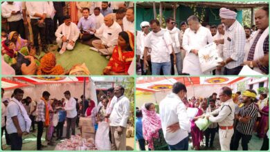 Barradhana Fire Relief Betul: बर्राढाना में आग से उजड़े घरों को संवारने चहुंओर से पहुंच रही मदद; जनप्रतिनिधि और संगठन भी आए आगे