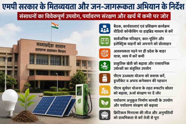 MP Government Austerity Guidelines: सरकारी खर्च में कटौती, कार पूलिंग और सोलर को बढ़ावा, एमपी सरकार की नई गाइडलाइन जारी