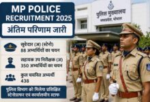 MP Police Recruitment 2025: पुलिस भर्ती 2025 का अंतिम परिणाम घोषित, जानिए कितने महिला-पुरुष अभ्यर्थी हुए चयनित