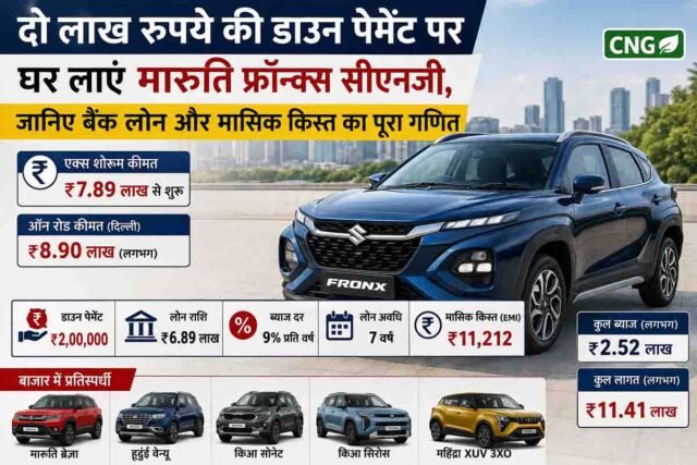 Maruti Fronx CNG: कम पैसों में खरीदें मारुति की सीएनजी एसयूवी, 7 साल के लोन पर इतना आएगा कुल खर्च