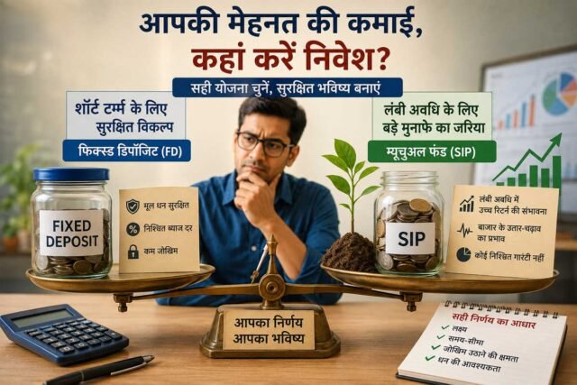 FD vs SIP: कम रिस्क में पक्की कमाई या बाजार से बड़ा मुनाफा? जानिए निवेश का सबसे बेहतरीन तरीका