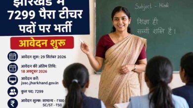 Teacher Recruitment: शिक्षक बनने का सुनहरा मौका, 7299 पदों पर भर्ती, 18 अक्टूबर है आवेदन की आखिरी तारीख, देखें डिटेल्स