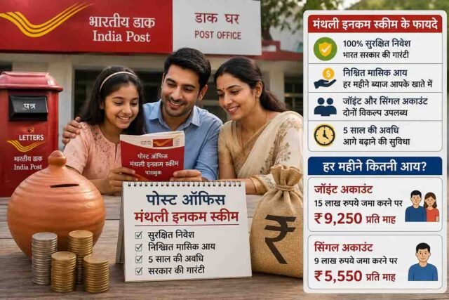 Post Office MIS: पोस्ट ऑफिस मंथली इनकम स्कीम: 15 लाख के निवेश पर पाएं 9,250 रुपये प्रतिमाह, जानिए कैसे खोलें खाता