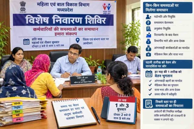 MP WCD News: आंगनवाड़ी सहायिकाओं और अधिकारियों के लिए खुशखबरी: पदोन्नति, पेंशन और भत्तों का समय पर होगा निपटारा