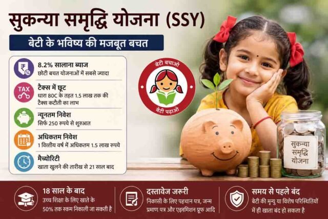 Sukanya Samriddhi Scheme: सुकन्या समृद्धि योजना में 50% तक पैसा निकालने की सुविधा, जानिए कब मिलेगा यह लाभ