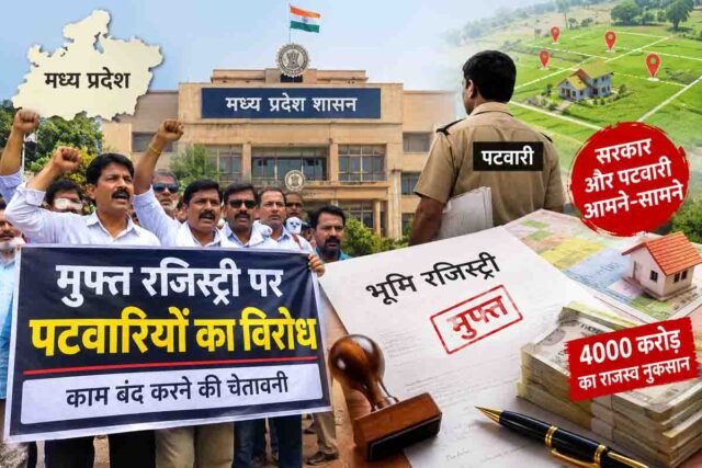 MP Free Registry: मध्य प्रदेश में 50 लाख जमीनों की मुफ्त रजिस्ट्री पर घमासान, पटवारियों को बर्खास्त करने कलेक्टरों को फ्री हैंड