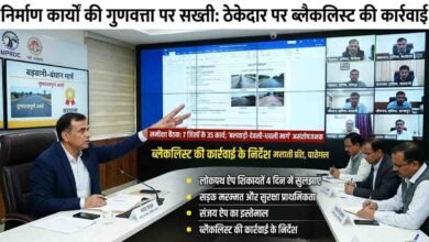 MP Road Construction: मध्यप्रदेश में 7 जिलों के 35 निर्माण कार्यों की जांच, खराब सड़क बनाने वाले ठेकेदार पर ब्लैकलिस्ट की तैयारी