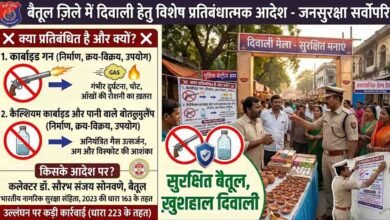Betul Diwali Restrictions: बैतूल में दीपावली से पहले सख्त आदेश: कार्बाइड गन और गैस लैंप पर लगा बैन, जानें क्यों कलेक्टर ने लिया फैसला